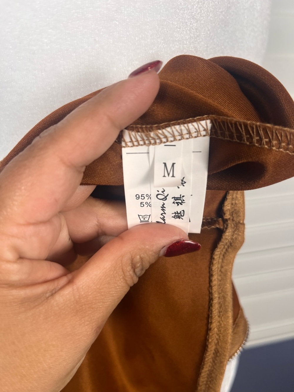 Women's Open-Front faux Suede Jacket Tan size M western minimalist - Picture 7 of 9